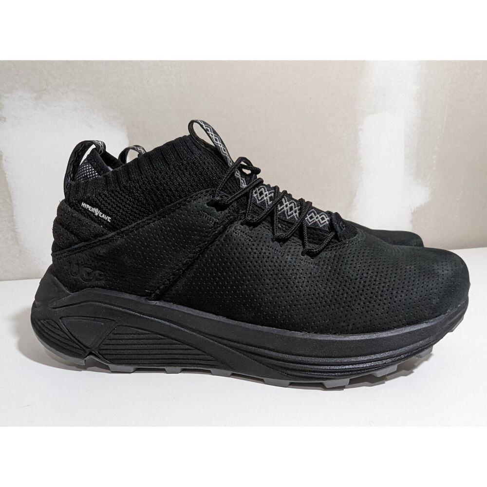 UGG Miwo Sport High Hyperweave Trainer Black Shoes Vibram Men’s Sz 8